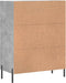 vidaXL - Dressoir - 69,5x34x90 - cm - bewerkt - hout - betongrijs