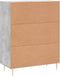 vidaXL - Dressoir - 69,5x34x90 - cm - bewerkt - hout - betongrijs