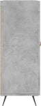 vidaXL - Dressoir - 69,5x34x90 - cm - bewerkt - hout - betongrijs