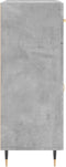 vidaXL - Dressoir - 69,5x34x90 - cm - bewerkt - hout - betongrijs