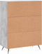 vidaXL - Dressoir - 69,5x34x90 - cm - bewerkt - hout - betongrijs