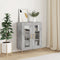 vidaXL - Dressoir - 69,5x34x90 - cm - bewerkt - hout - betongrijs