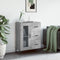 vidaXL - Dressoir - 69,5x34x90 - cm - bewerkt - hout - betongrijs
