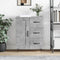 vidaXL - Dressoir - 69,5x34x90 - cm - bewerkt - hout - betongrijs