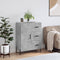 vidaXL - Dressoir - 69,5x34x90 - cm - bewerkt - hout - betongrijs