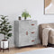 vidaXL - Dressoir - 69,5x34x90 - cm - bewerkt - hout - betongrijs