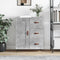 vidaXL - Dressoir - 69,5x34x90 - cm - bewerkt - hout - betongrijs