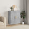 vidaXL - Dressoir - 69,5x34x90 - cm - bewerkt - hout - betongrijs