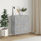 vidaXL - Dressoir - 69,5x34x90 - cm - bewerkt - hout - betongrijs
