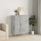 vidaXL - Dressoir - 69,5x34x90 - cm - bewerkt - hout - betongrijs