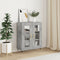 vidaXL - Dressoir - 69,5x34x90 - cm - bewerkt - hout - betongrijs