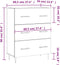 vidaXL - Dressoir - 69,5x34x90 - cm - bewerkt - hout - betongrijs