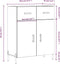 vidaXL - Dressoir - 69,5x34x90 - cm - bewerkt - hout - betongrijs