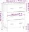vidaXL - Dressoir - 69,5x34x90 - cm - bewerkt - hout - betongrijs