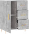 vidaXL - Dressoir - 69,5x34x90 - cm - bewerkt - hout - betongrijs