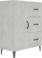 vidaXL - Dressoir - 69,5x34x90 - cm - bewerkt - hout - betongrijs