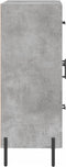 vidaXL - Dressoir - 69,5x34x90 - cm - bewerkt - hout - betongrijs