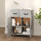 vidaXL - Dressoir - 69,5x34x90 - cm - bewerkt - hout - betongrijs