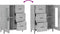 vidaXL - Dressoir - 69,5x34x90 - cm - bewerkt - hout - betongrijs