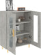 vidaXL - Dressoir - 69,5x34x90 - cm - bewerkt - hout - betongrijs