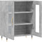 vidaXL - Dressoir - 69,5x34x90 - cm - bewerkt - hout - betongrijs
