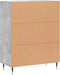vidaXL - Dressoir - 69,5x34x90 - cm - bewerkt - hout - betongrijs