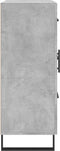 vidaXL - Dressoir - 69,5x34x90 - cm - bewerkt - hout - betongrijs