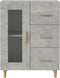vidaXL - Dressoir - 69,5x34x90 - cm - bewerkt - hout - betongrijs
