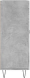vidaXL - Dressoir - 69,5x34x90 - cm - bewerkt - hout - betongrijs