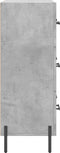 vidaXL - Dressoir - 69,5x34x90 - cm - bewerkt - hout - betongrijs
