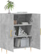 vidaXL - Dressoir - 69,5x34x90 - cm - bewerkt - hout - betongrijs