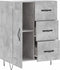 vidaXL - Dressoir - 69,5x34x90 - cm - bewerkt - hout - betongrijs