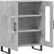 vidaXL - Dressoir - 69,5x34x90 - cm - bewerkt - hout - betongrijs