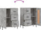 vidaXL - Dressoir - 69,5x34x90 - cm - bewerkt - hout - betongrijs