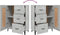 vidaXL - Dressoir - 69,5x34x90 - cm - bewerkt - hout - betongrijs
