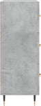 vidaXL - Dressoir - 69,5x34x90 - cm - bewerkt - hout - betongrijs