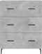 vidaXL - Dressoir - 69,5x34x90 - cm - bewerkt - hout - betongrijs