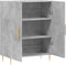 vidaXL - Dressoir - 69,5x34x90 - cm - bewerkt - hout - betongrijs