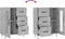vidaXL - Dressoir - 69,5x34x90 - cm - bewerkt - hout - betongrijs