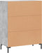 vidaXL - Dressoir - 69,5x34x90 - cm - bewerkt - hout - betongrijs