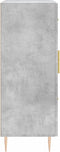 vidaXL - Dressoir - 69,5x34x90 - cm - bewerkt - hout - betongrijs