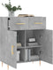 vidaXL - Dressoir - 69,5x34x90 - cm - bewerkt - hout - betongrijs