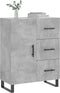 vidaXL - Dressoir - 69,5x34x90 - cm - bewerkt - hout - betongrijs