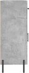 vidaXL - Dressoir - 69,5x34x90 - cm - bewerkt - hout - betongrijs