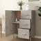 vidaXL - Dressoir - 69,5x34x90 - cm - bewerkt - hout - betongrijs
