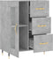 vidaXL - Dressoir - 69,5x34x90 - cm - bewerkt - hout - betongrijs