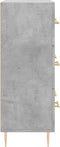 vidaXL - Dressoir - 69,5x34x90 - cm - bewerkt - hout - betongrijs