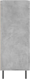 vidaXL - Dressoir - 69,5x34x90 - cm - bewerkt - hout - betongrijs