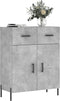 vidaXL - Dressoir - 69,5x34x90 - cm - bewerkt - hout - betongrijs