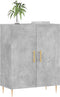 vidaXL - Dressoir - 69,5x34x90 - cm - bewerkt - hout - betongrijs
